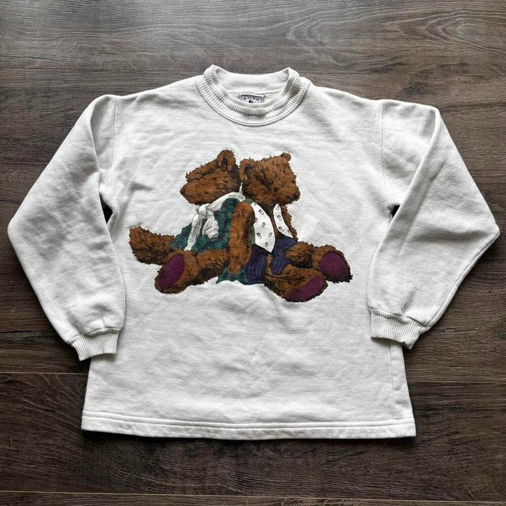 Vintage Ross Sportswear International XS/S? Teddy Bear Crewneck Sweatshirt *READ